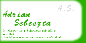 adrian sebeszta business card